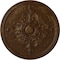 Ekena Millwork Milton Ceiling Medallion (Fits Canopies up to 7 7/8"), 40 5/8"OD x 1 3/4"P, Root Beer Crackle CM40MIRBC - alternate 1